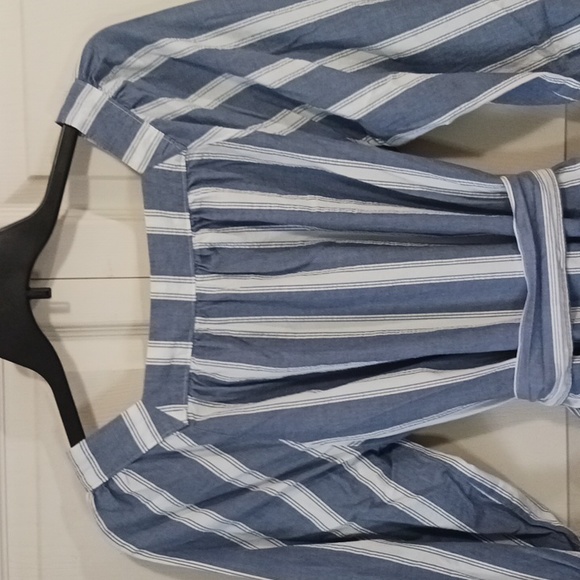 GAP cotton striped mini dress - Med - blue and white - Picture 8 of 8